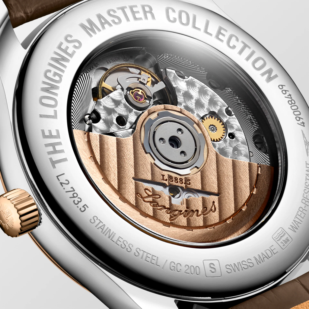 LNGS Master 40mm Watch with Brown Leather Strap