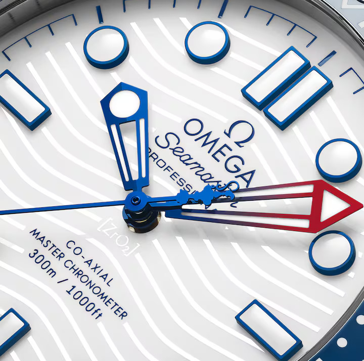 OMG Seamaster Diver 300m, 42mm with White Dial