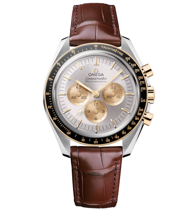 OMG Speedmaster Moonwatch Professional, 42mm with Brown Leather Strap