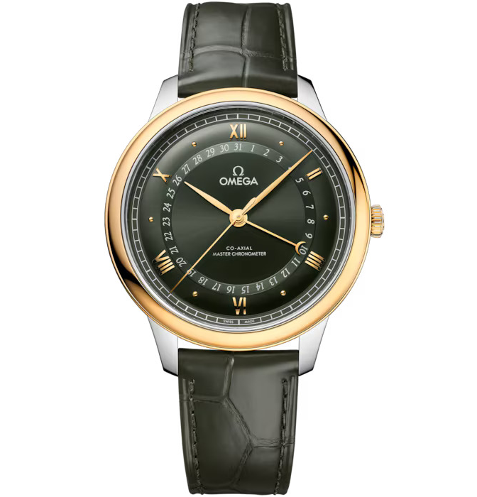 OMG De Ville Prestige, 42mm with Green Leather Strap