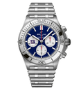 BRT Chronomat B01 42 NFL New York Giants Edition with Stainless Steel Bracelet