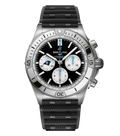 BRT Chronomat B01 42 NFL Carolina Panthers Edition with Rubber Strap