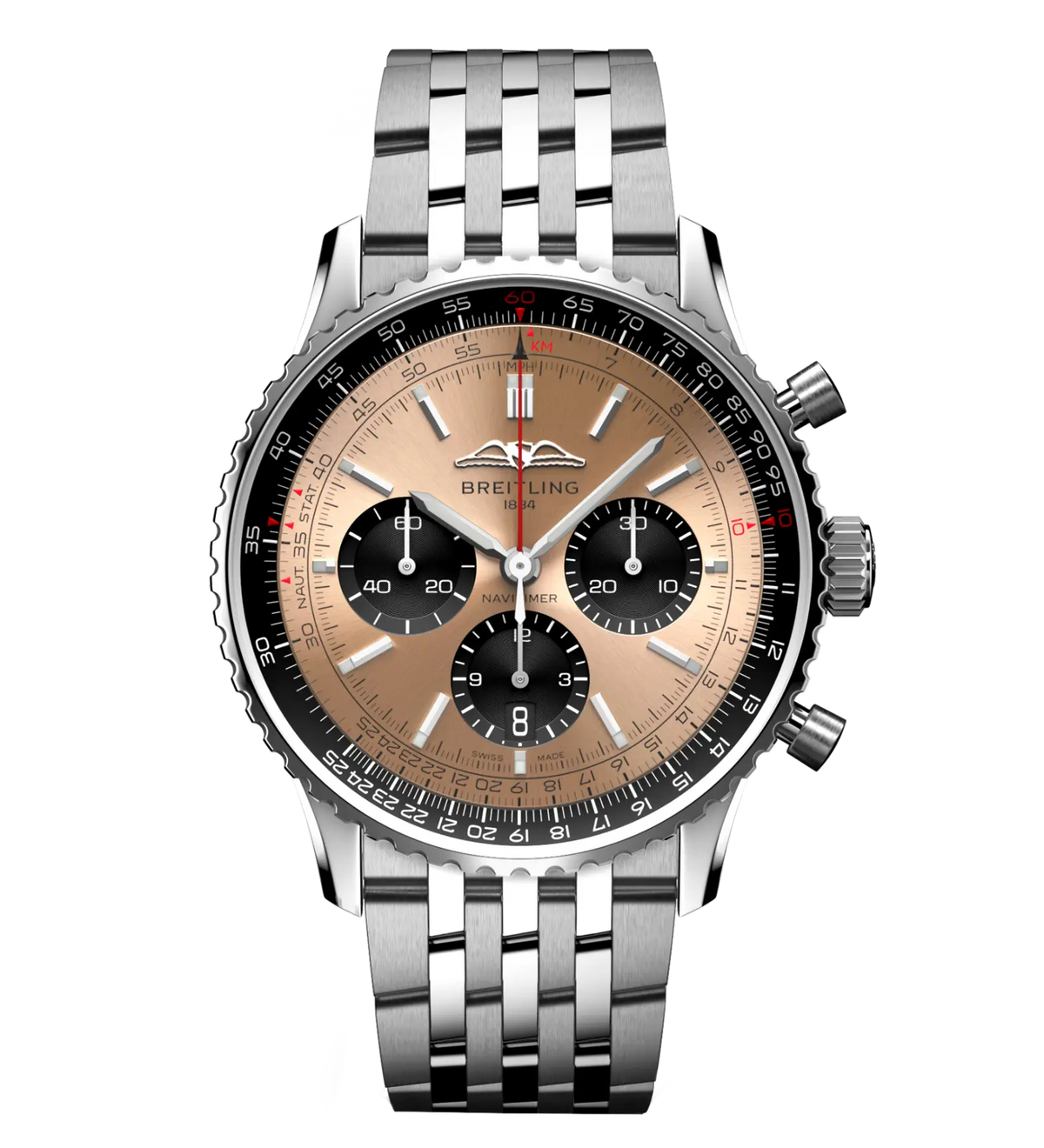 BRT Navitimer B01 Chronograph 43 Watch with Bronze Dial