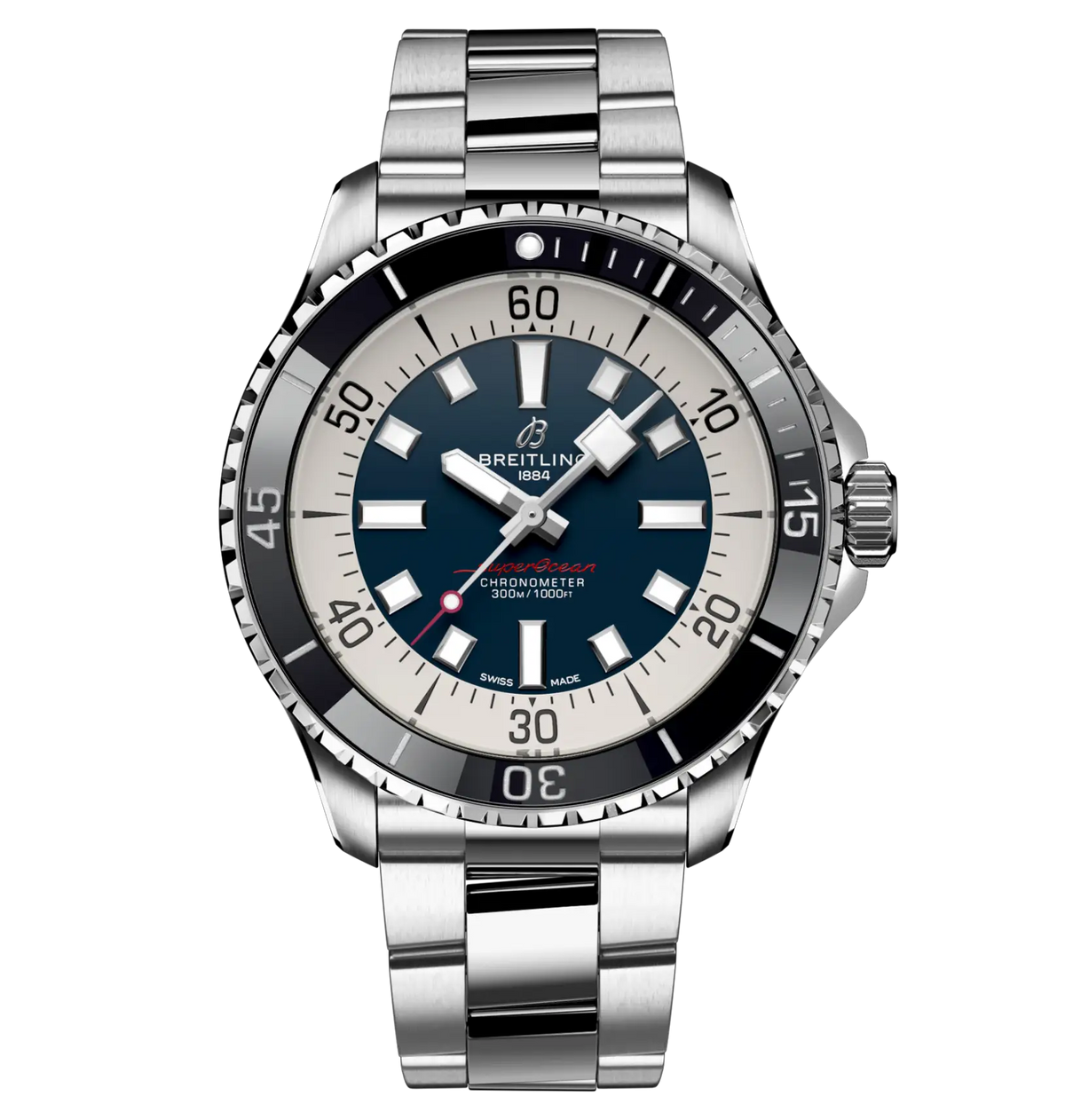 BRT Superocean Automatic 44 Watch with Dark Blue Dial