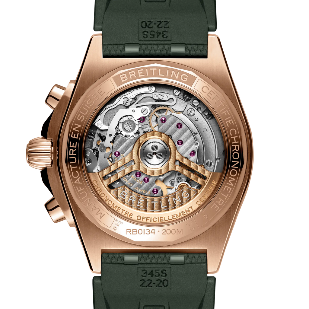 BRT Chronomat B01 42 Watch with Dark Green Dial