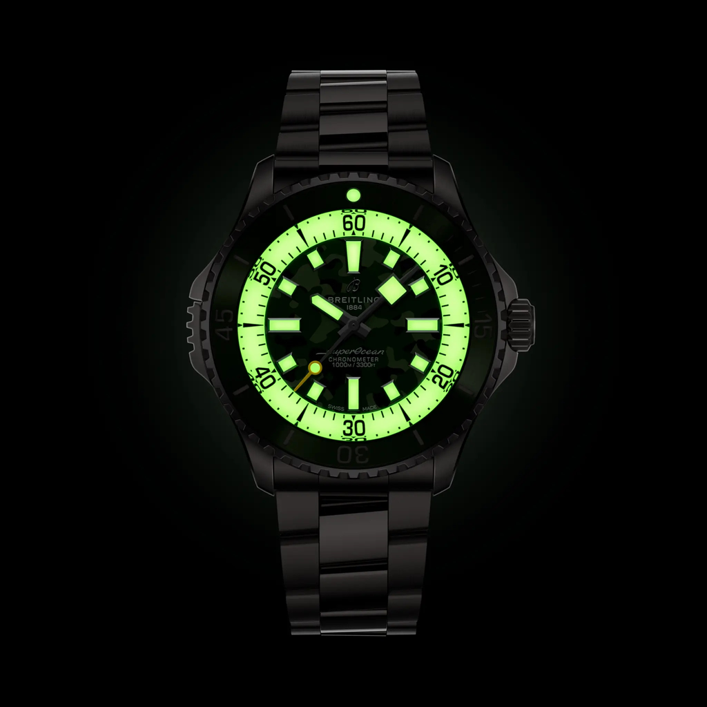 BRT Superocean Automatic 46 Super Diver Watch with Titanium Bracelet
