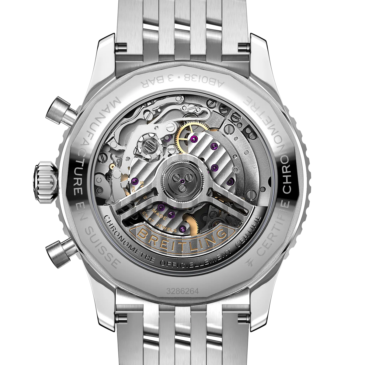 BRT Navitimer B01 Chronograph 43 Watch with Gray Dial