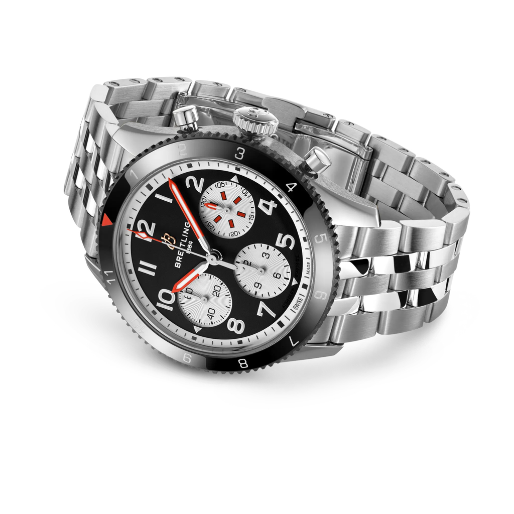 BRT Classic AVI Chronograph 42 Mosquito Watch with Stainless Steel Bracelet