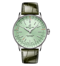 BRT Navitimer Automatic 36 Watch with Green Leather Strap