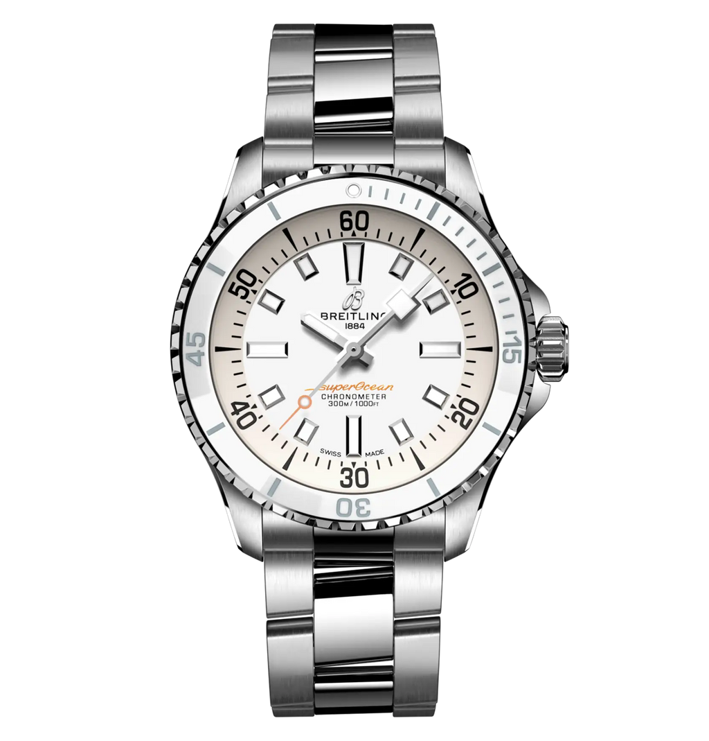 BRT Superocean Automatic 36 Watch with White Dial
