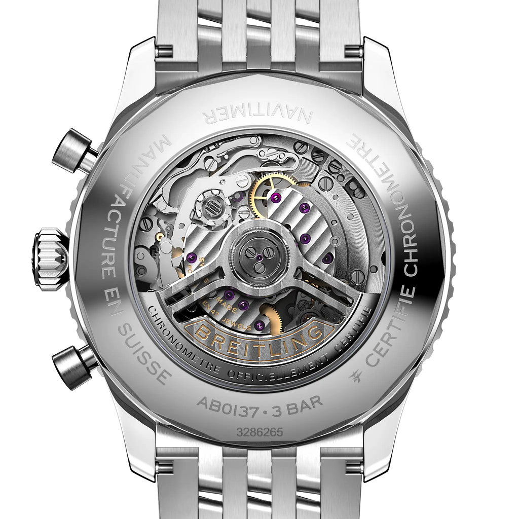 BRT Navitimer B01 Chronograph 46 Watch with Black Dial