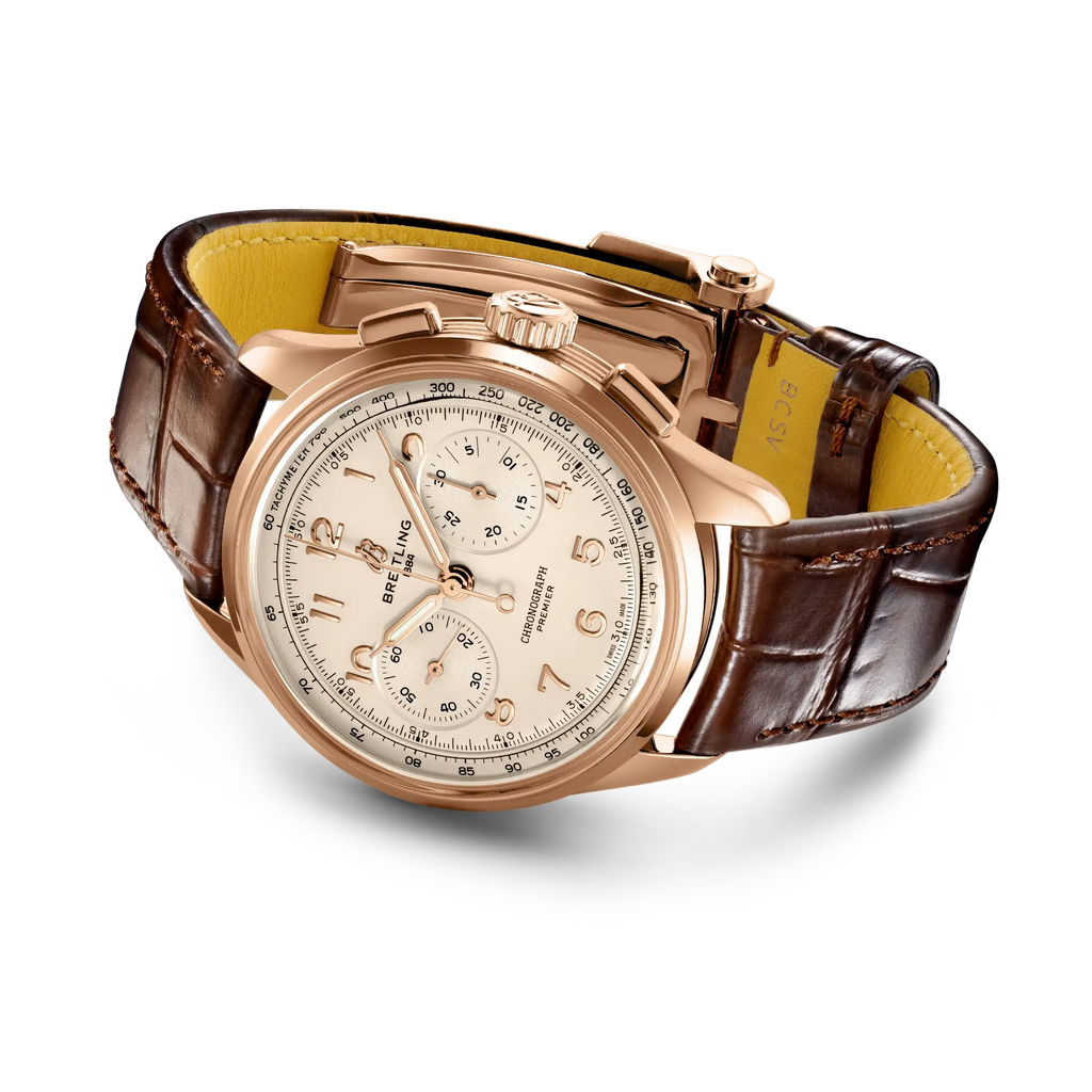 BRT Premier B09 Chronograph 40 Watch with Cream Dial