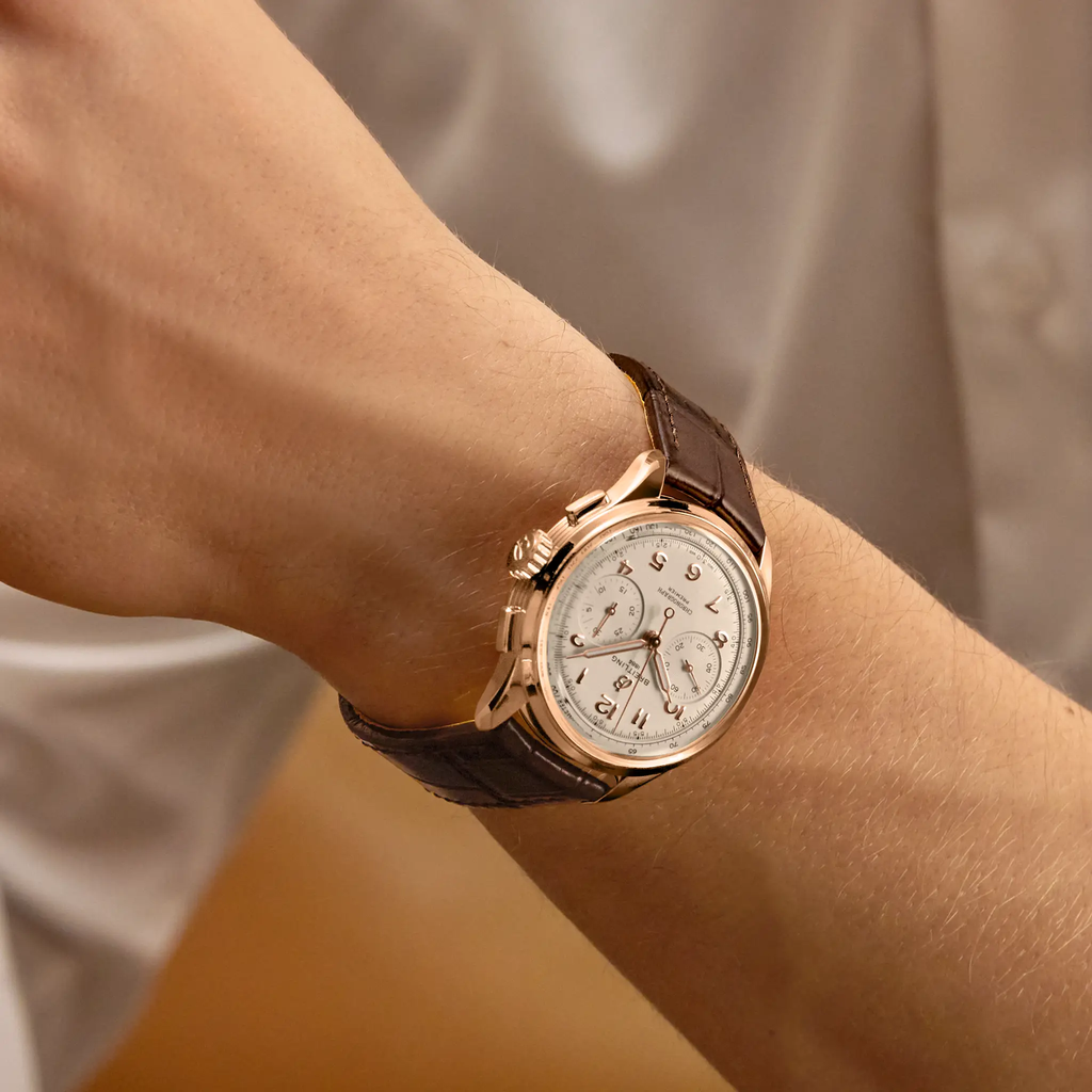 BRT Premier B09 Chronograph 40 Watch with Cream Dial