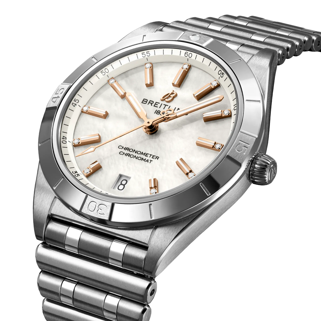 BRT Chronomat Automatic 36 Watch with Diamonds