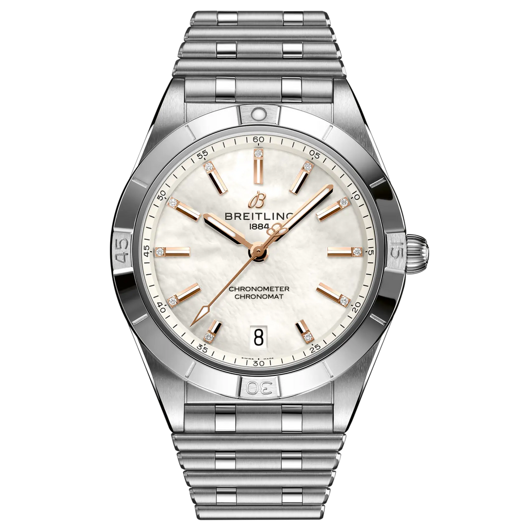 BRT Chronomat Automatic 36 Watch with Diamonds