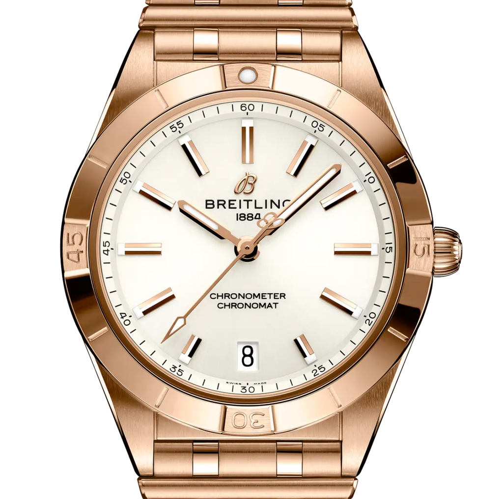 BRT Chronomat Automatic 36 Watch with White Dial