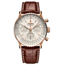 BRT Navitimer B01 Chronograph 41 Watch with Leather Strap