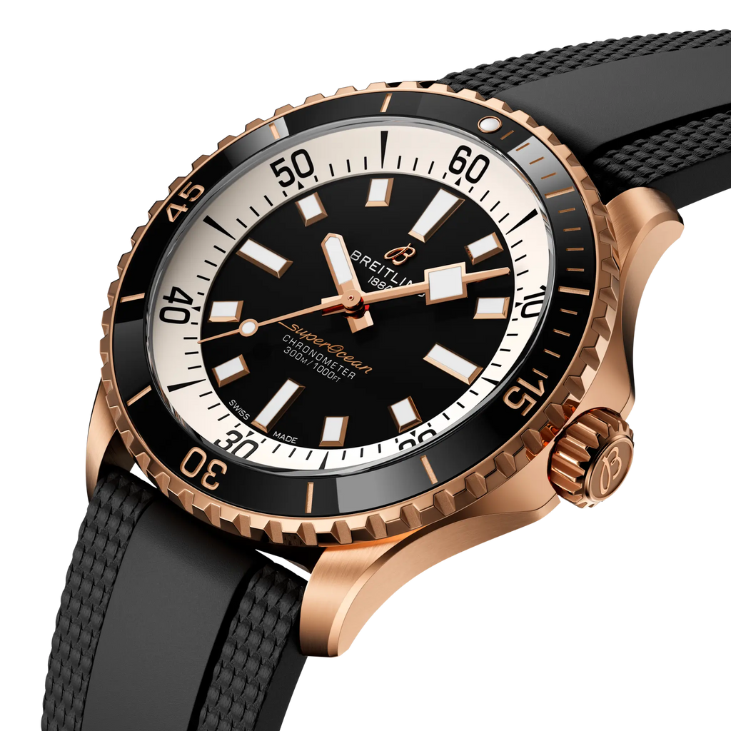 BRT Superocean Automatic 42 Watch with Black Rubber Strap