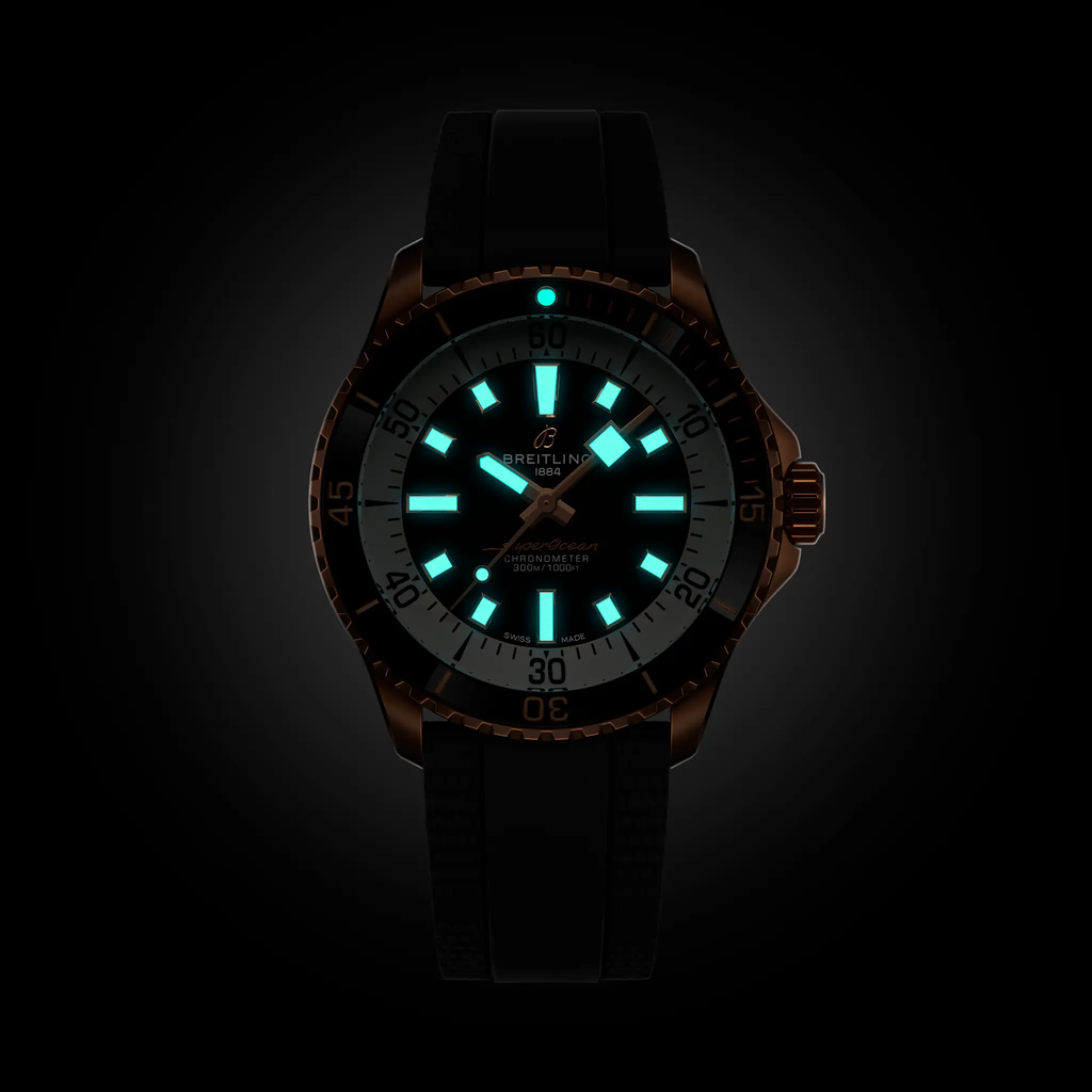 BRT Superocean Automatic 42 Watch with Black Rubber Strap