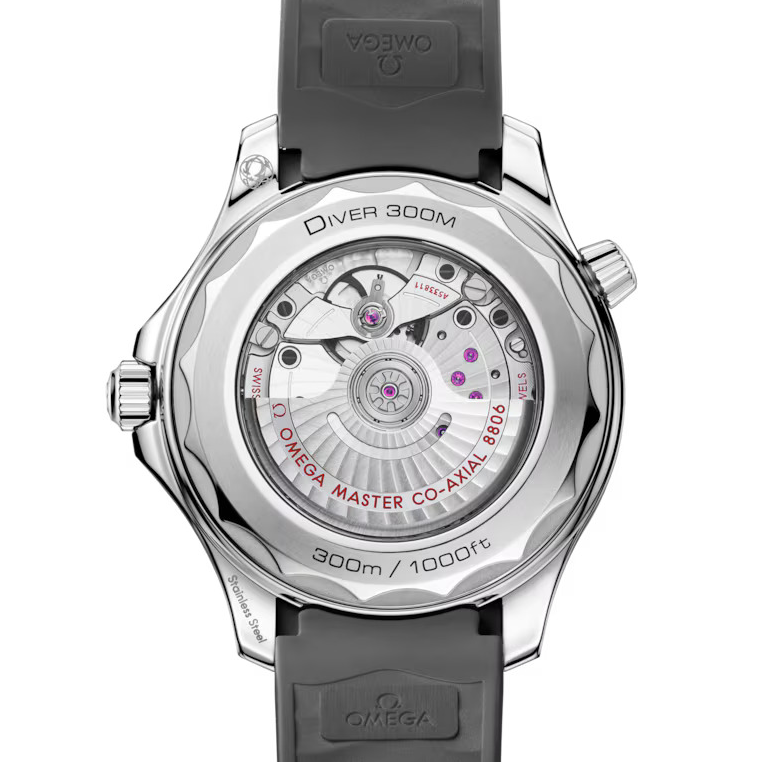 OMG Seamaster Diver 300m, 42mm with Gray Rubber Strap