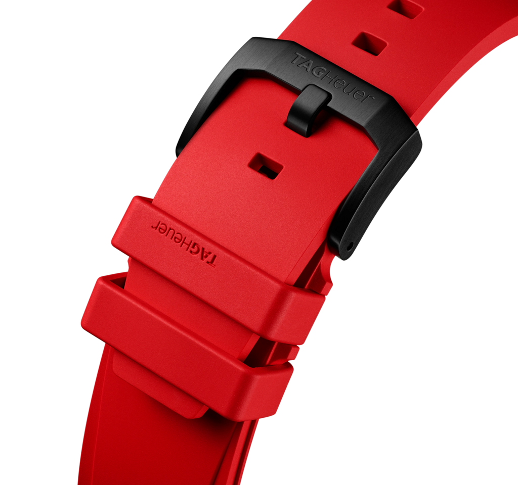 TGHR Formula 1 Chronograph Watch with Red Rubber Strap