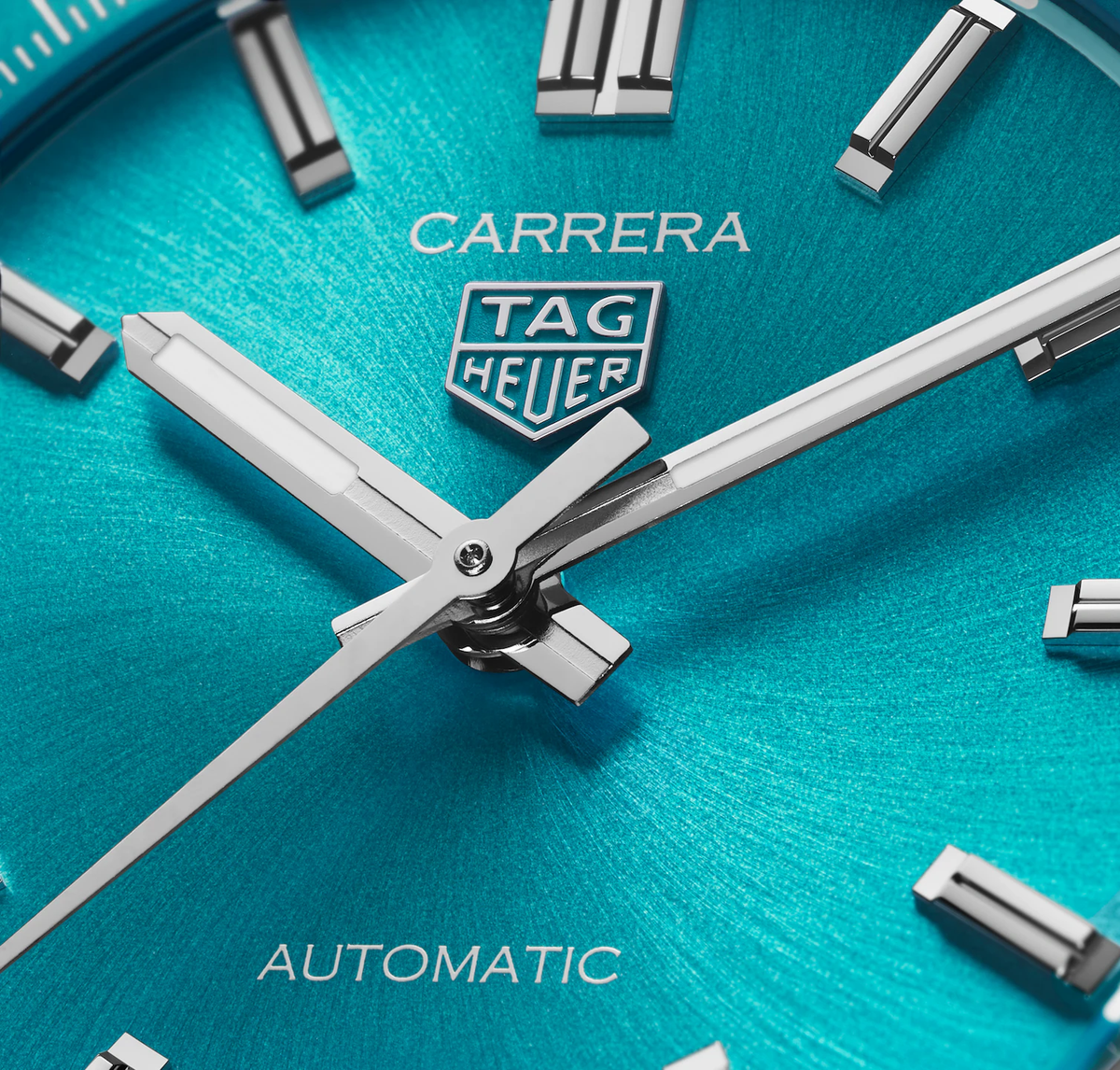 TGHR Carrera Date Watch with Turquoise Dial