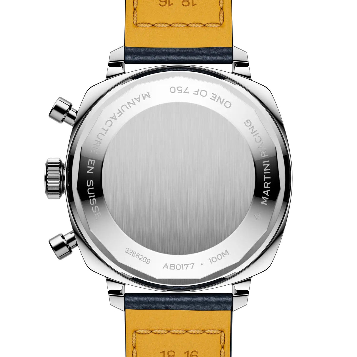 BRT Top Time B01 Racing 38mm Watch with Dark Blue Leather Strap, Limited Edition