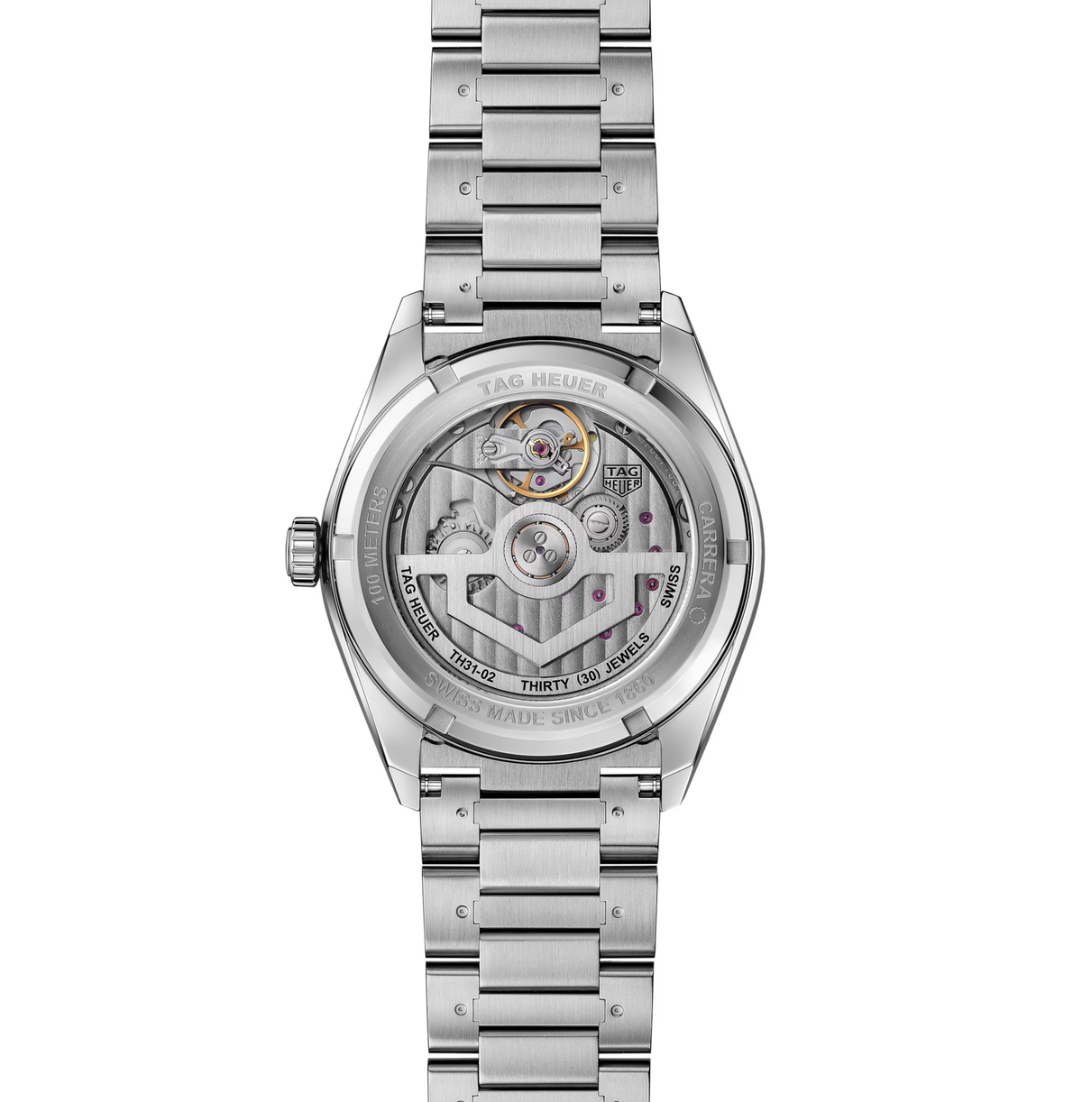 TGHR Carrera Day-Date Watch with Mixed Metals Bracelet