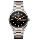 TGHR Carrera Day-Date Watch with Mixed Metals Bracelet