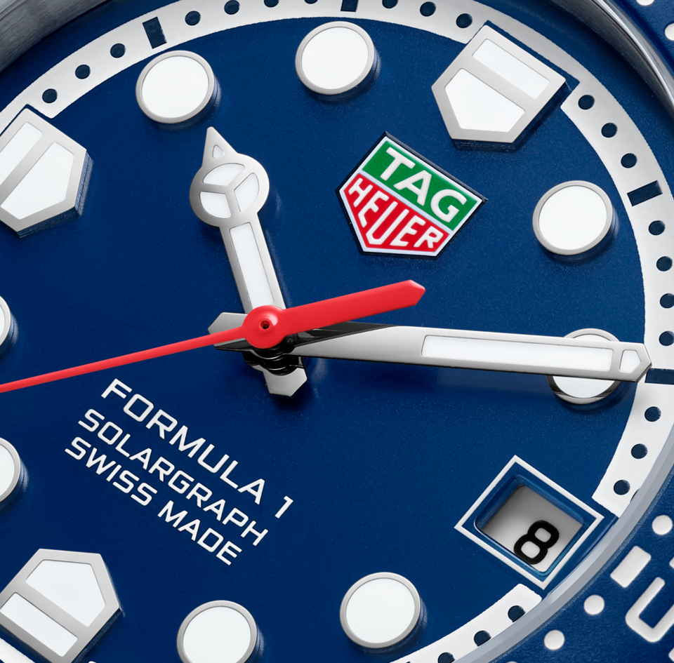 TGHR Formula 1 Solargraph Watch with Blue Dial