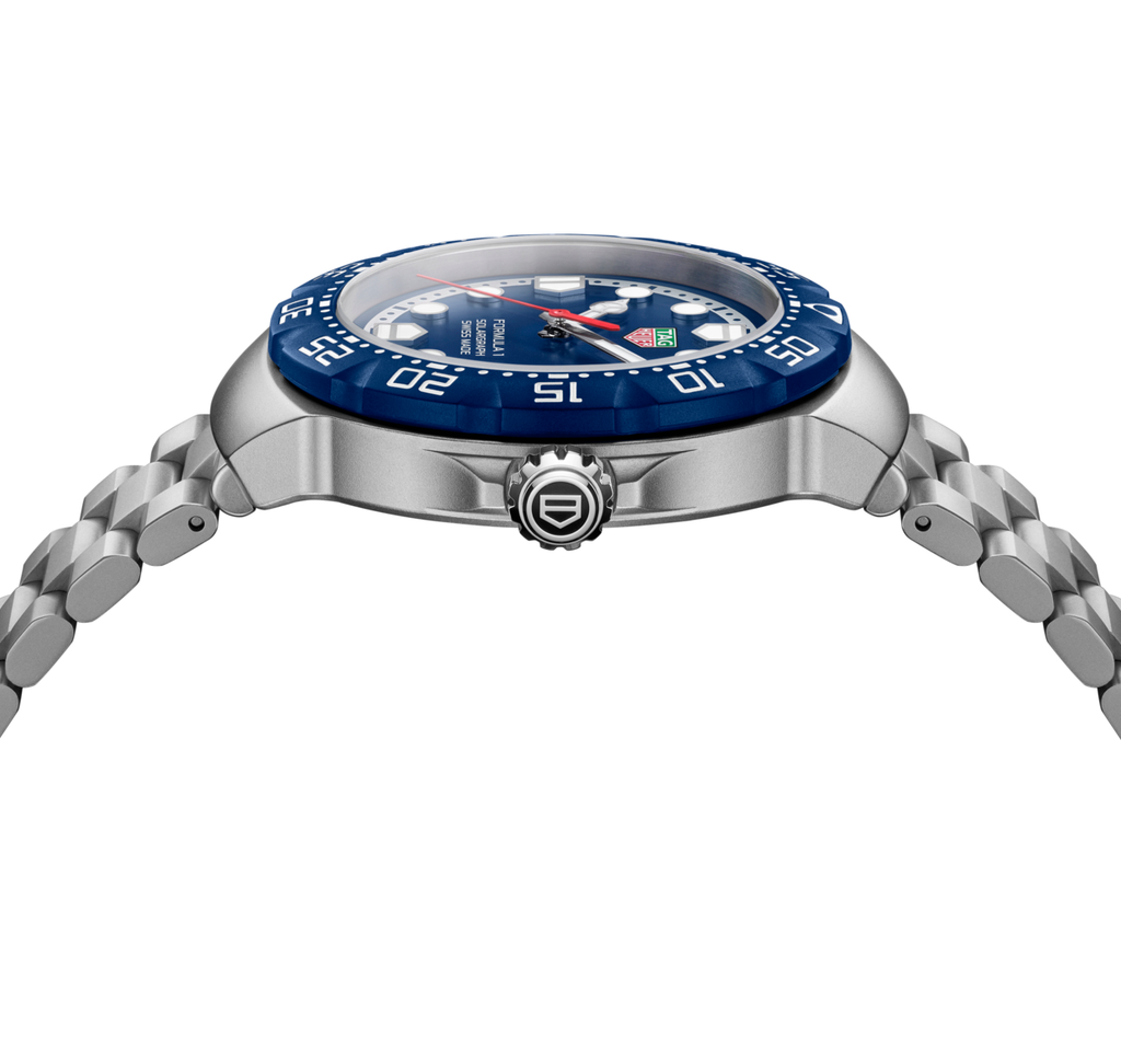 TGHR Formula 1 Solargraph Watch with Blue Dial