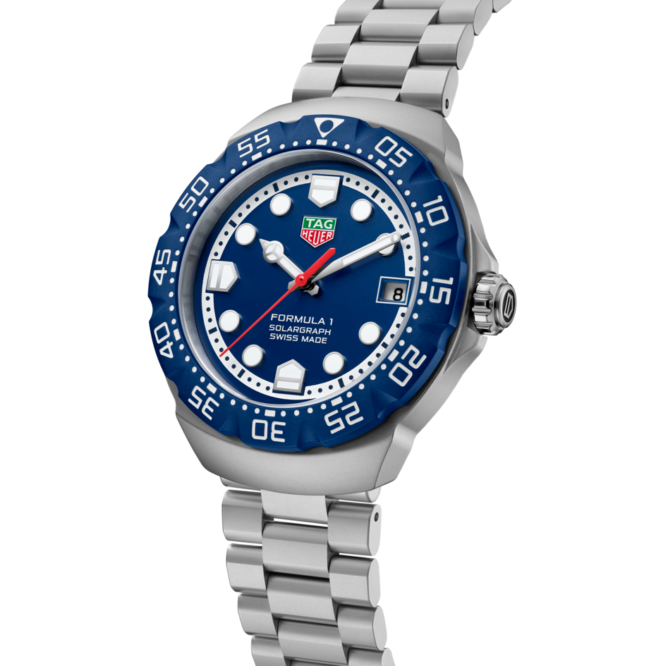 TGHR Formula 1 Solargraph Watch with Blue Dial
