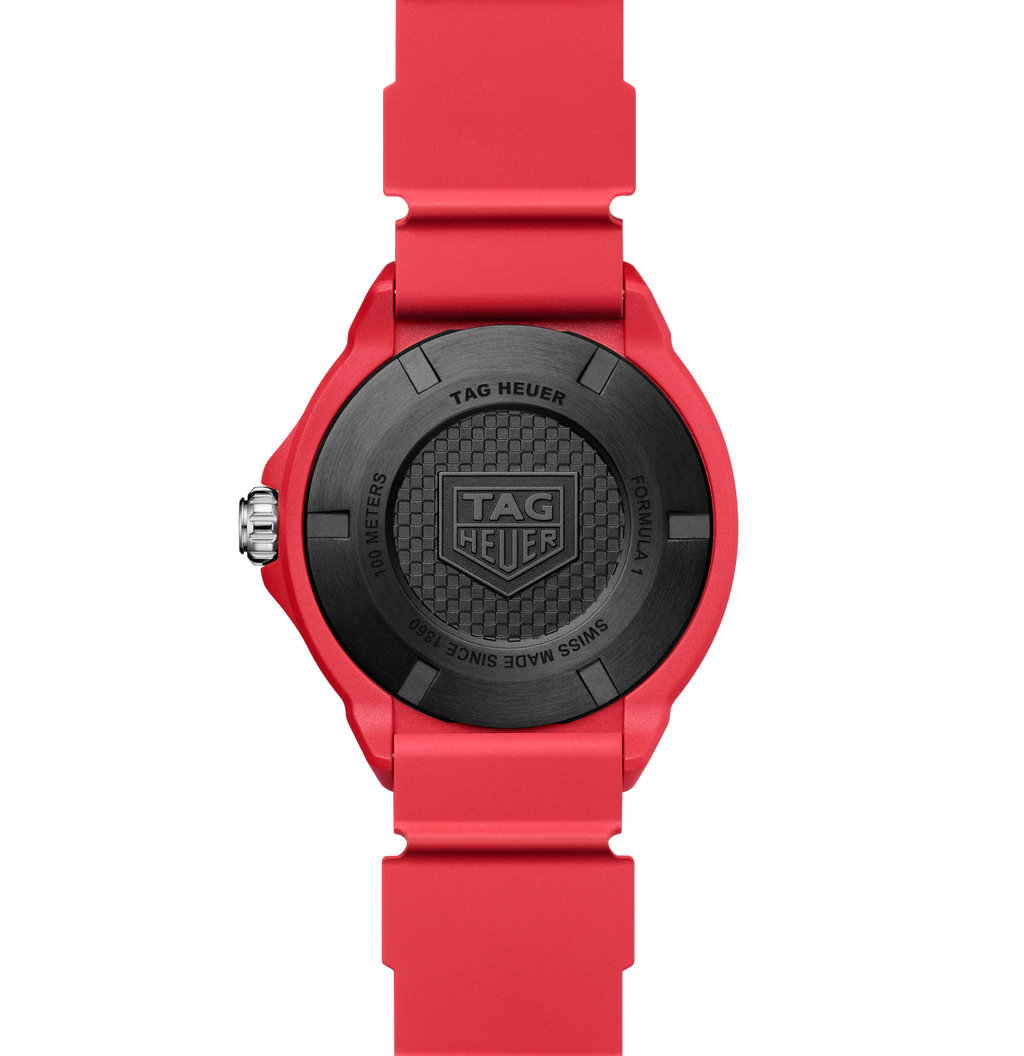TGHR Formula 1 Solargraph Watch with Red Rubber Strap