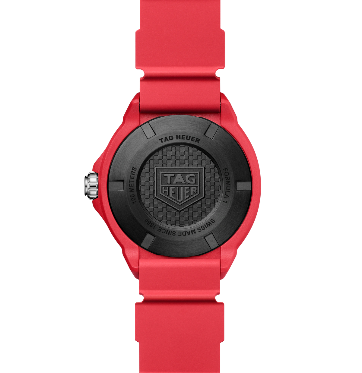 TGHR Formula 1 Solargraph Watch with Red Rubber Strap