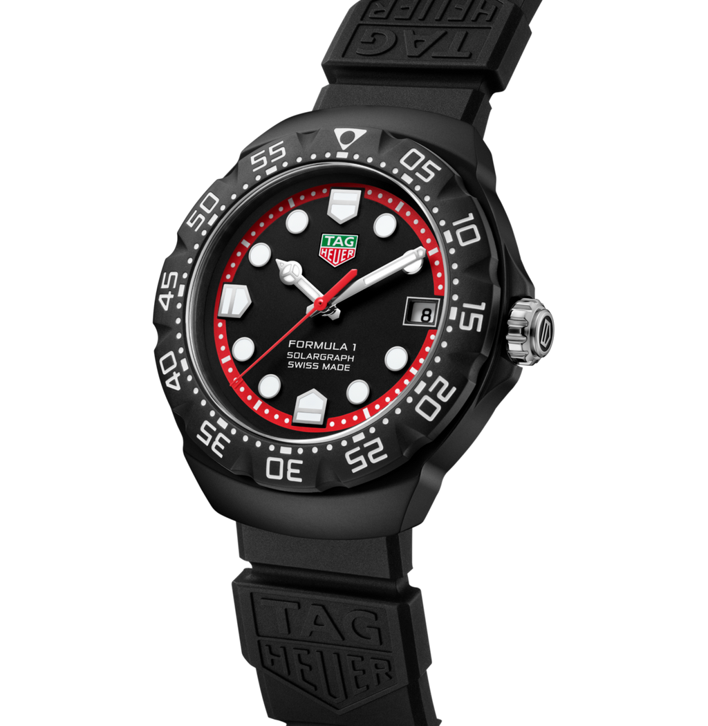 TGHR Formula 1 Solargraph Watch with Black Dial, Limited Edition