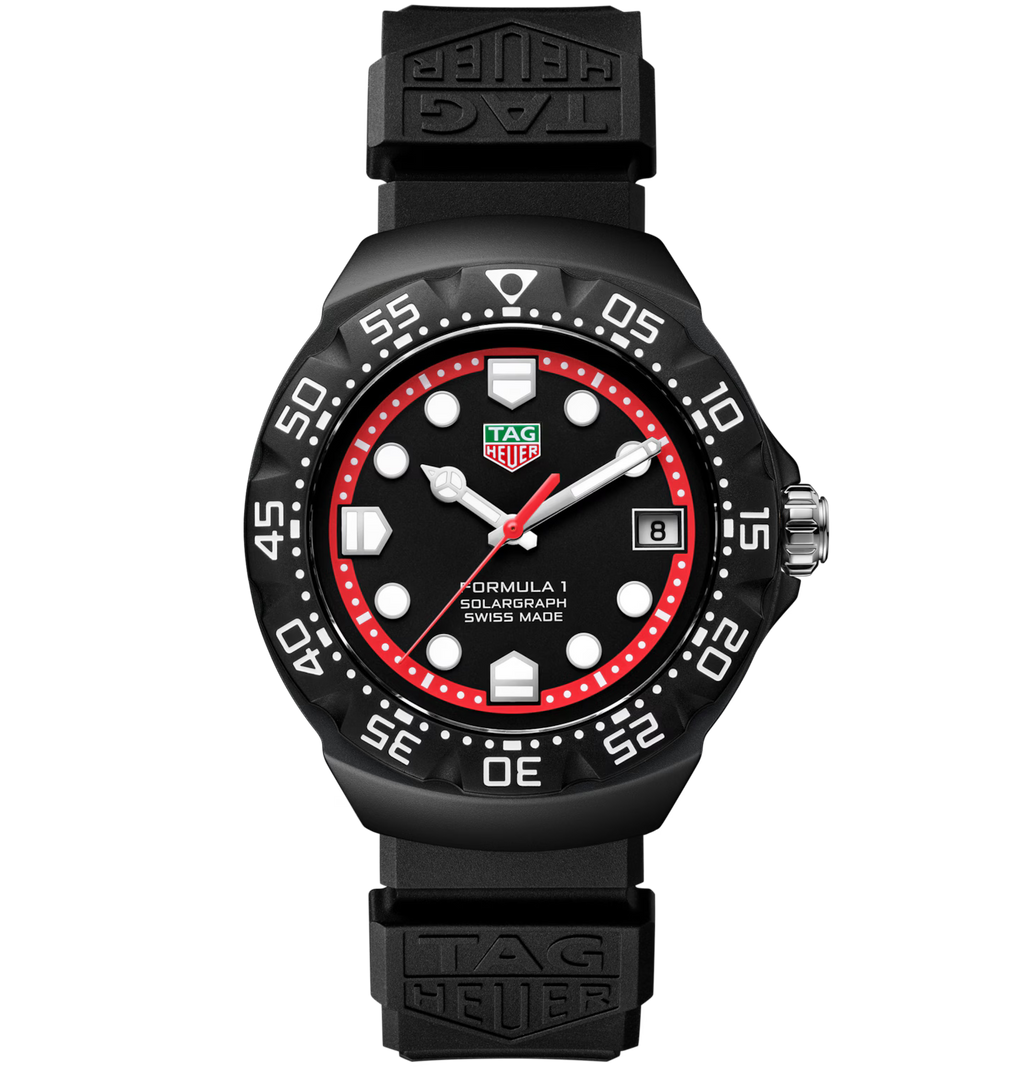 TGHR Formula 1 Solargraph Watch with Black Dial, Limited Edition