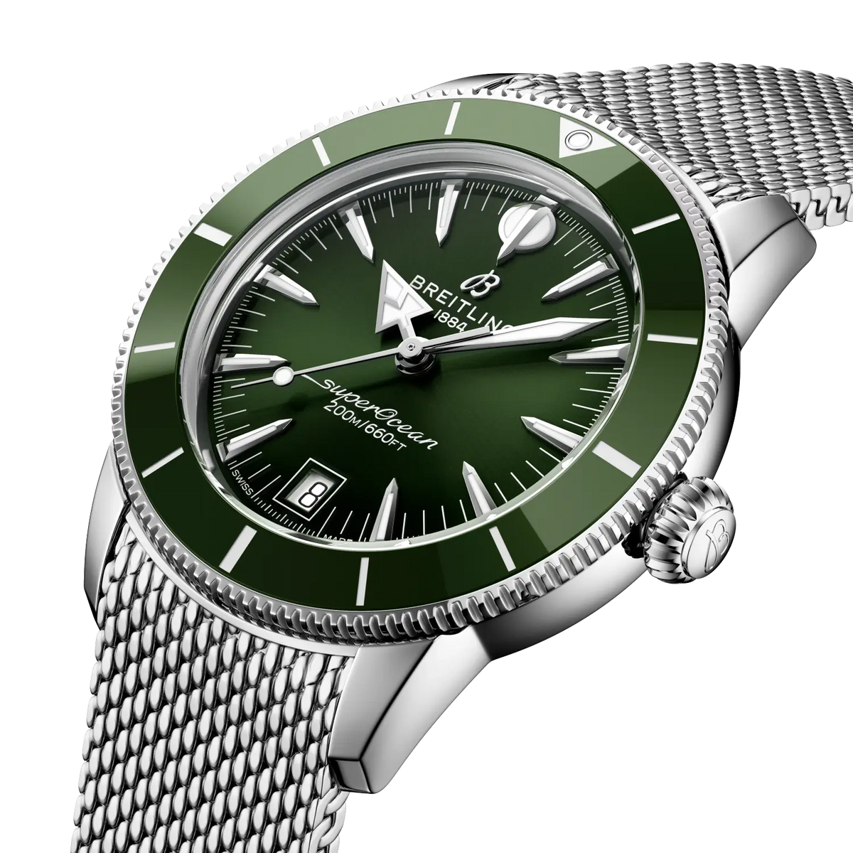 BRT Superocean Heritage B31 Automatic 40 Watch with Green Dial