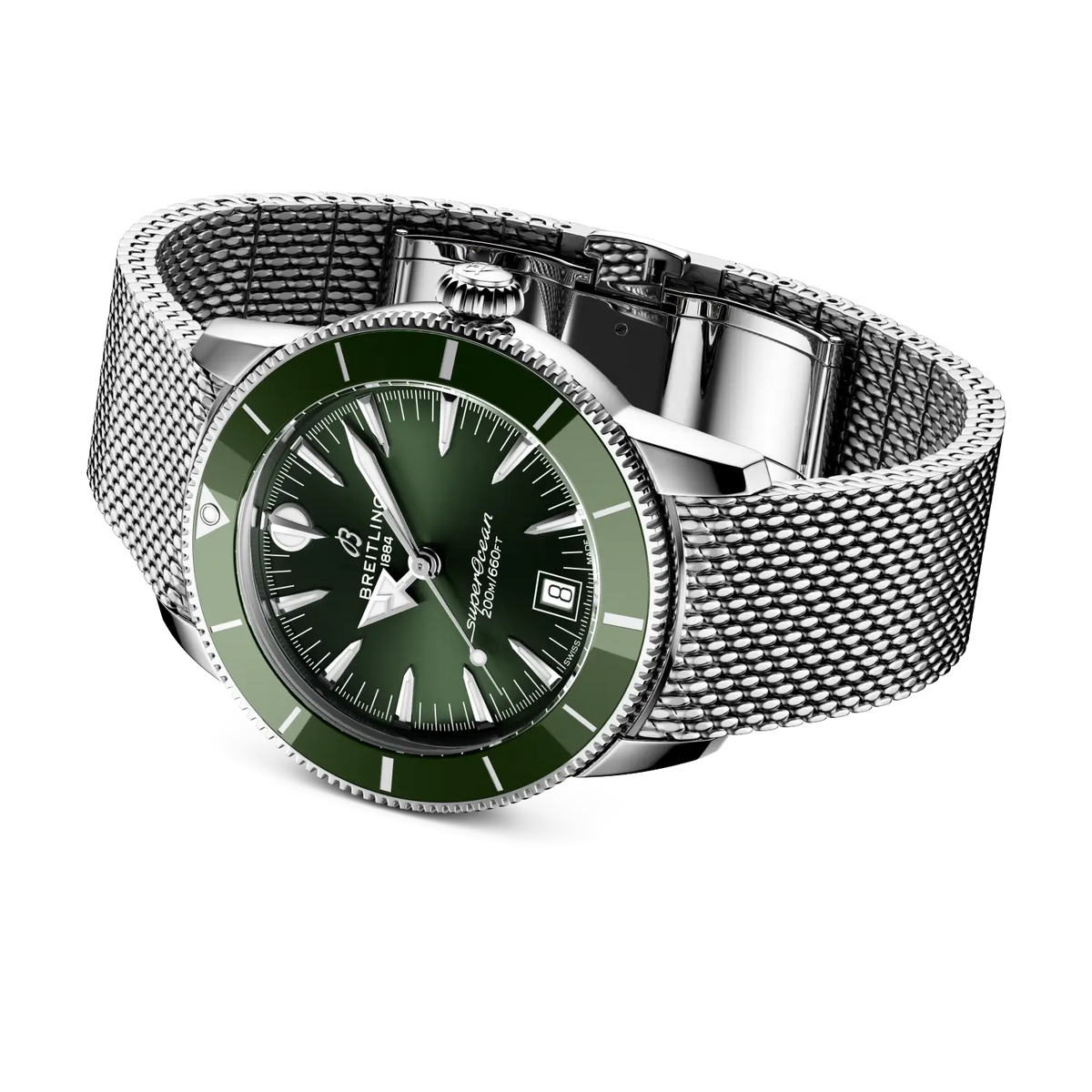 BRT Superocean Heritage B31 Automatic 40 Watch with Green Dial