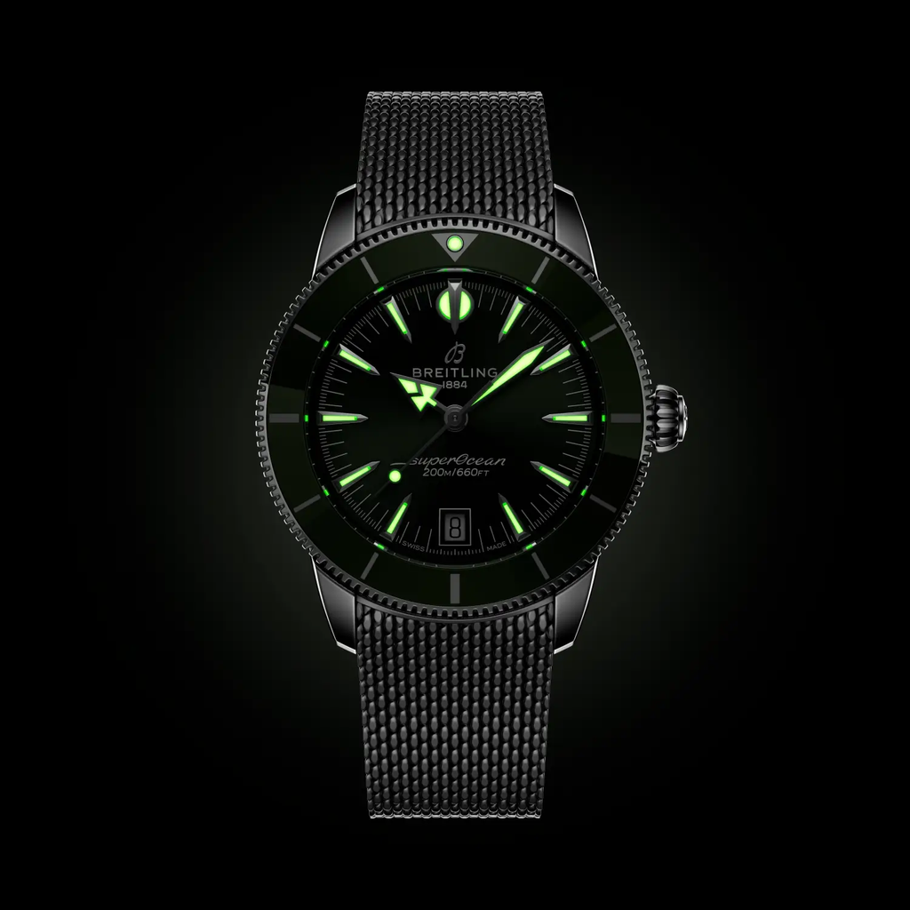 BRT Superocean Heritage B31 Automatic 40 Watch with Green Dial