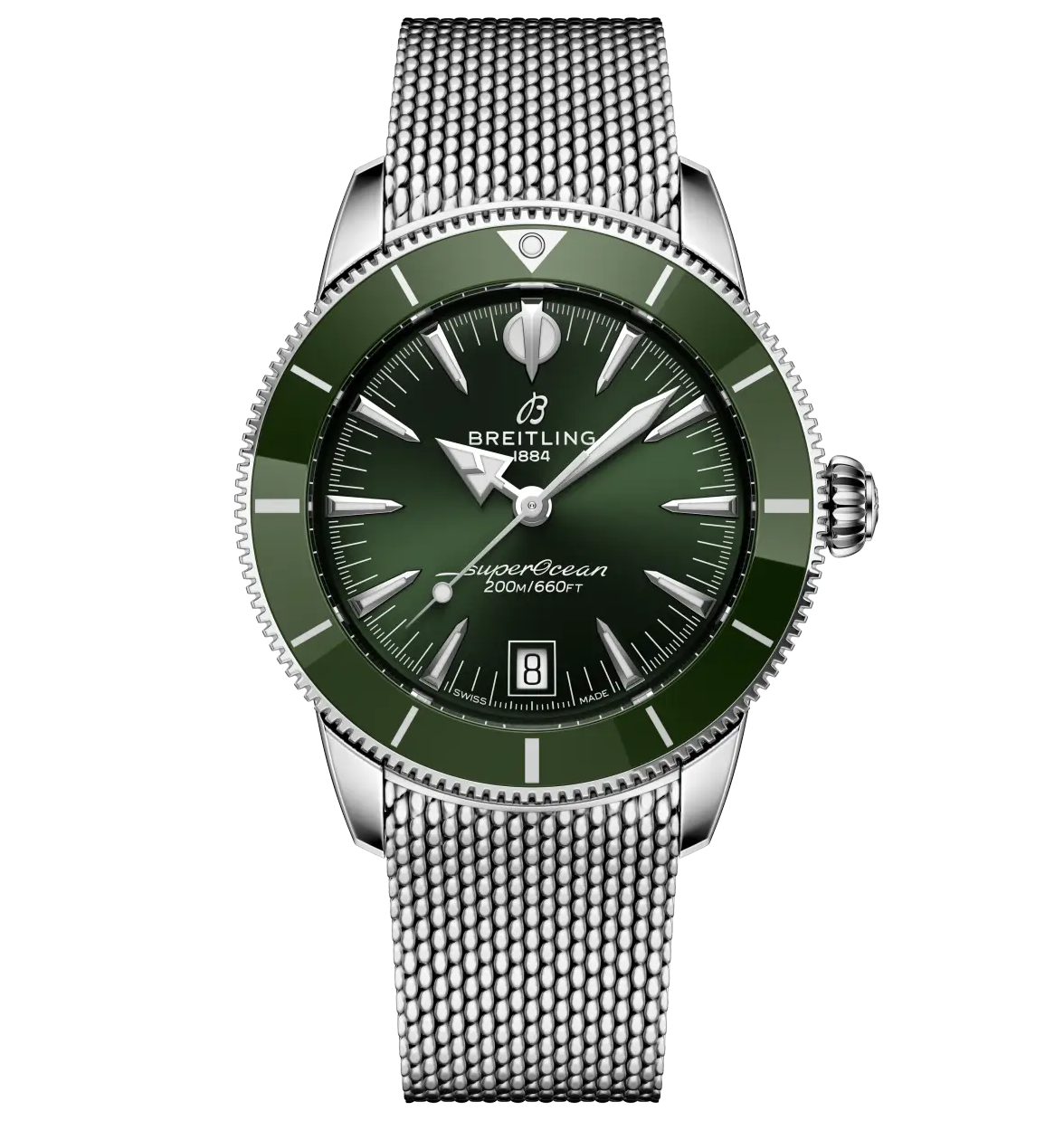 BRT Superocean Heritage B31 Automatic 40 Watch with Green Dial