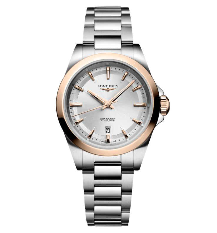 LNGS Conquest 30mm Watch with Sunray Silver Dial