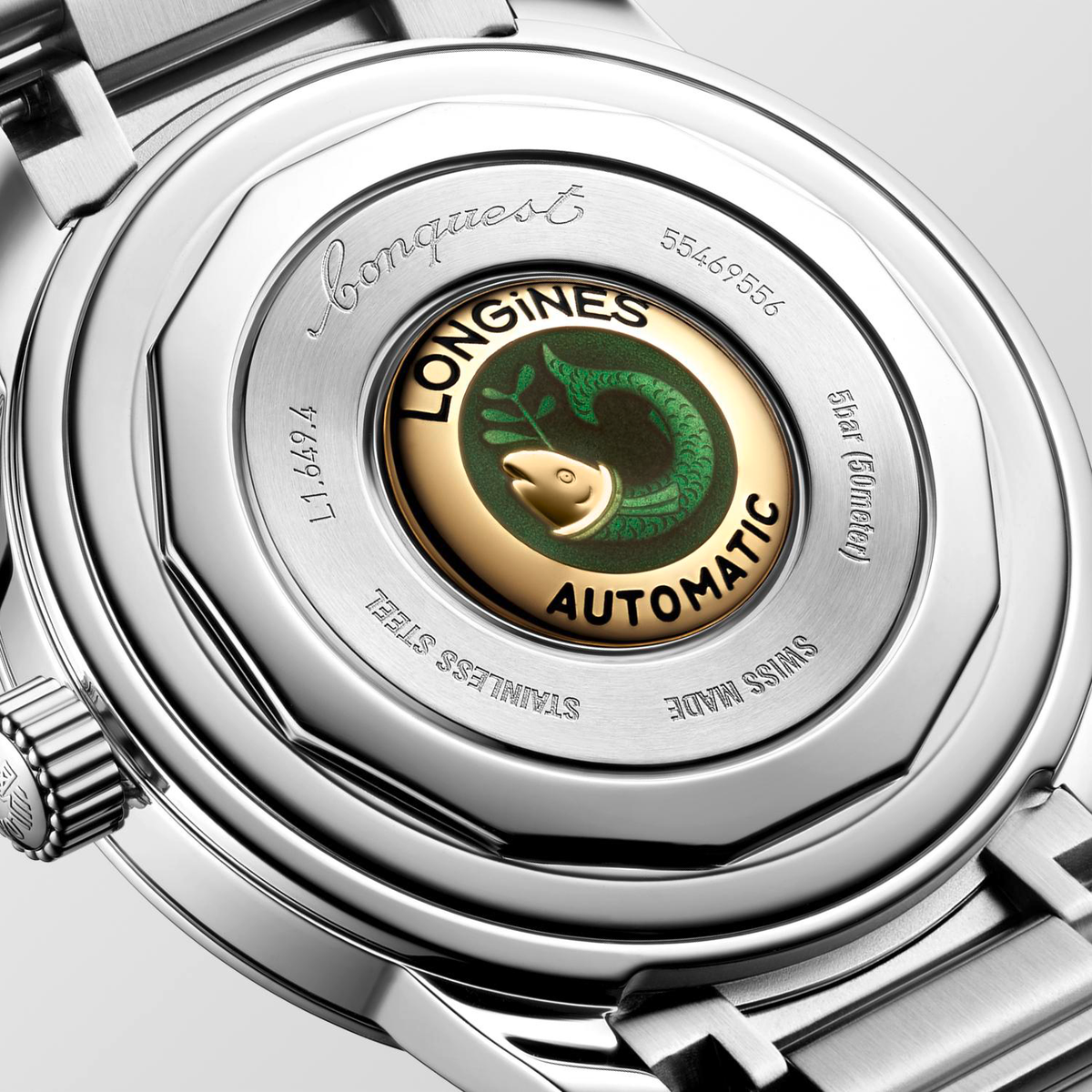 LNGS Conquest Heritage 38mm Watch with Opaline Ivory Dial