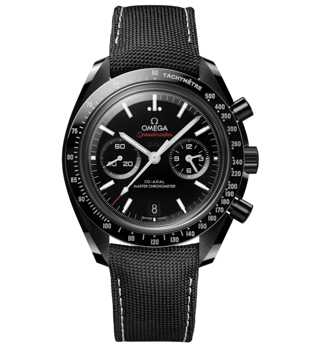 OMG Speedmaster Dark Side of the Moon, 44.25mm with Fabric Strap