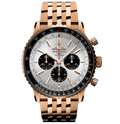 BRT Navitimer B01 Chronograph 46 Watch with 18K Red Gold Bracelet