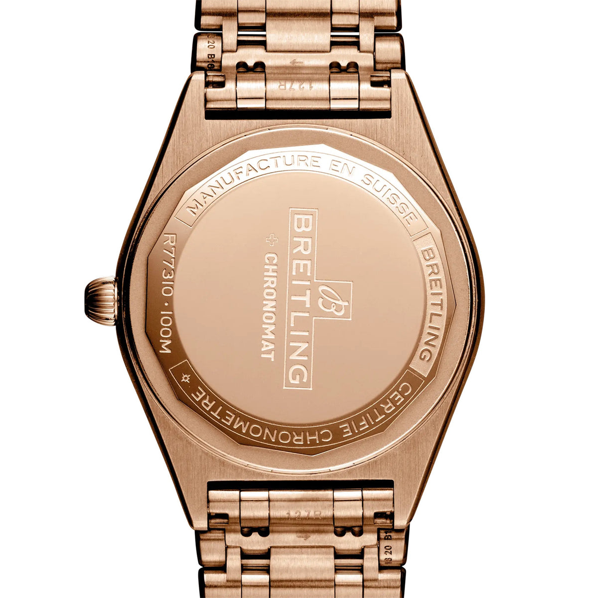 BRT Chronomat 32mm Watch with 18K Red Gold Bracelet
