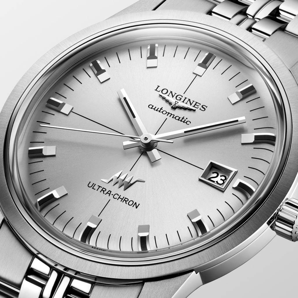 LNGS Ultra-Chron Classic 40mm Watch with Silver Dial