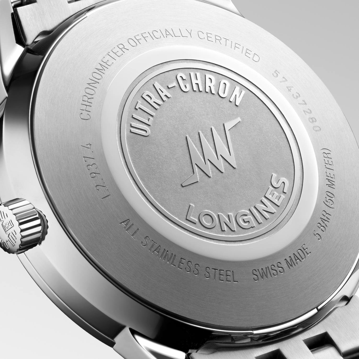 LNGS Ultra-Chron Classic 40mm Watch with Silver Dial