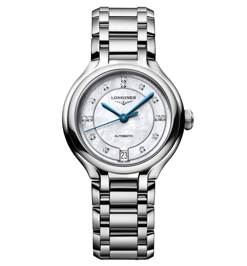 LNGS PrimaLuna 34mm Watch with Mother-of-Pearl Dial
