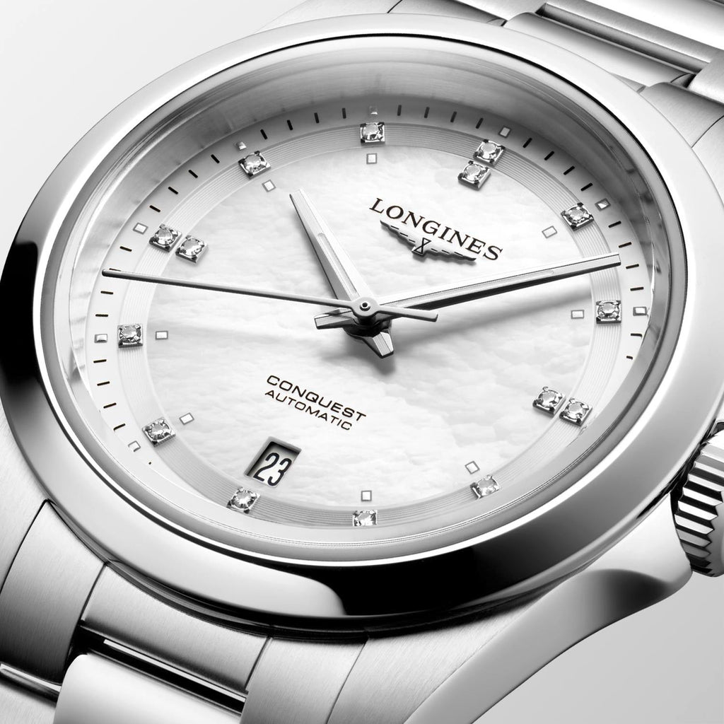 LNGS Conquest 30mm Watch with Mother-of-Pearl Dial