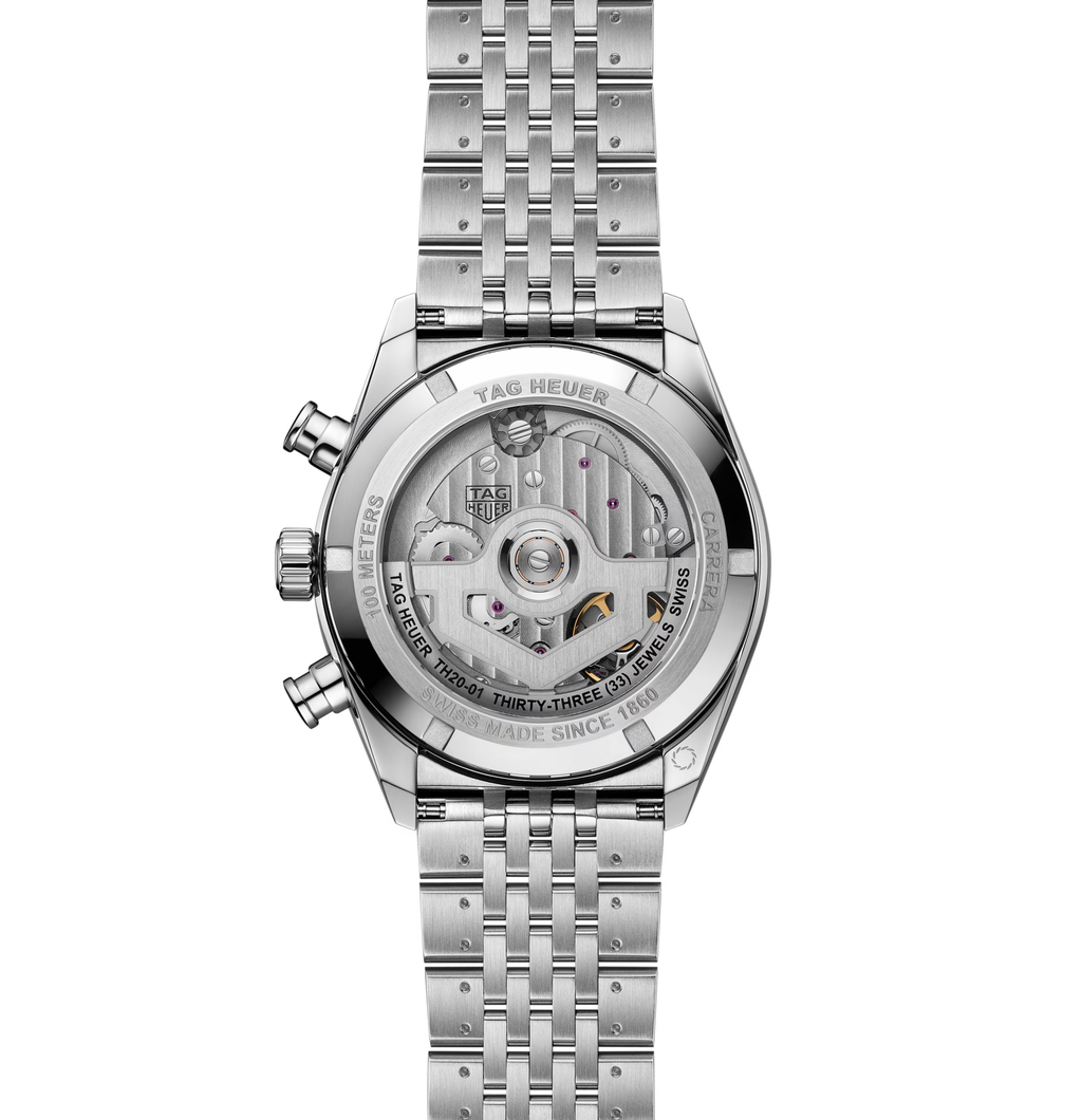 TGHR Carrera Chronograph Watch with Blue Dial
